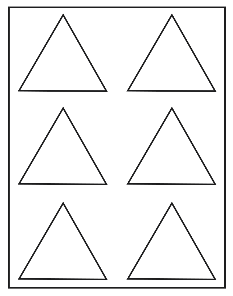 3d triangle template